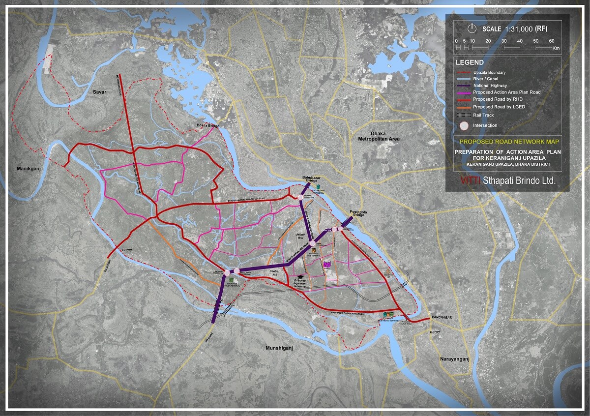Keraniganj Proposed Road Network Map Placeholder